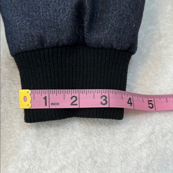 Native Youth Zip up Burgundy and Black Bomber Jacket - Picture 12 of 13